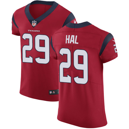 Nike Texans #29 Andre Hal Red Alternate Men's Stitched NFL Vapor Untouchable Elite Jersey - Click Image to Close